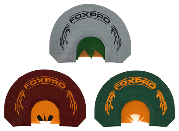 Foxpro CSBRDTKRCOMBO Beardtaker Combo Diaphragm Call Attracts Turkey Gray/Green/Red 3 Pack                                                                                                              