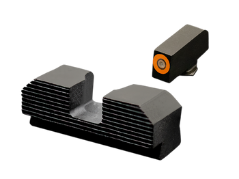 XS Sights GLM017P4N Minimalist Night Sight Set Orange Tritium Front/Black Oxide Frame. Compatible w/Glock                                                                                               