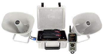 Foxpro SSCPW Super Snow-Crow Pro  Attracts Crow/Predator/Snow Goose Features TX1000 Transmitter White ABS Polymer                                                                                       