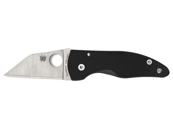 Spyderco C264CFP MicroJimbo 2.45" Folding Wharncliffe Plain Satin CPM S90V Blade, Black Textured Carbon Fiber Handle