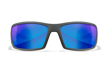 Wiley X SSTWI09 Twisted  M/L Blue Mirror Lens Polycarbonate Matte Gray Frame                                                                                                                            