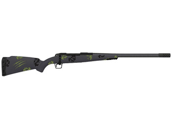 Fierce Firearms TWTROG300WIN24BF Twisted TI Rogue 300 Win 24" Black Cerakote Steel Threaded Barrel, Drilled & Tapped Titanium Receiver, LR Negative Comb Forest Camo Carbon Fiber Stock