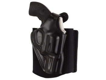 Galco AG600RB Ankle Glove Fits Ankles up to 13" Black Leather Hook & Loop Compatible w/ Sig P365/P365 SAS/Glock 42 Right Hand