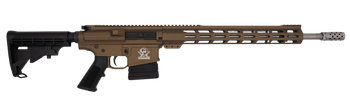 Great Lakes Firearms GL10308SSBRZ GLFA  308 Win 10+1 18" Stainless Threaded Barrel, Bronze Cerakote Picatinny Rail Aluminum Receiver, 6 Position Mil-Spec Black Synthetic Stock, Mil-spec Polymer Grip  