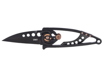 CRKT 5102NK Snap Lock 2.55" Folding Drop Point Plain Black TiNi 420J2 SS Blade, Black TiNi Stainless Steel Handle