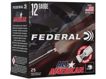 Federal FAA12L18 All-American 12Gauge 2.75" 1oz 8Shot 25 Per Box/10 Case