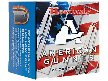 Hornady 90244 American Gunner 9mmLuger 115gr Hornady XTP Hollow Point 25 Per Box/10 Case