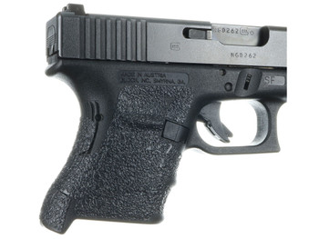 Talon Grips 107R Adhesive Grip Compatible w/ Glock 29SF/30SF/30S/36 Gen3, Black Textured Rubber