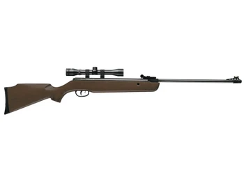 Crosman 30021 Vantage NP Air Rifle Nitrogen Piston 177 1rd Shot Black Black Receiver Hardwood Scope 4x32mm