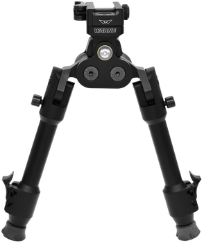 Warne 7923M Skyline Pro Bipod  Black Anodized QD Picatinny Head with Precision Legs                                                                                                                     
