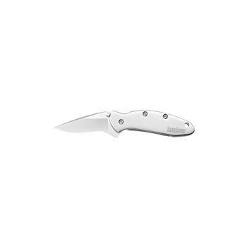 Kershaw 1600 Chive  EDC 1.90" Folding Drop Point Plain Bead Blasted 420HC SS Blade, Bead Blasted Stainless Steel Handle                                                                                 