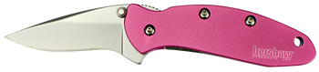 Kershaw 1600 Chive  EDC 1.90" Folding Drop Point Plain Bead Blasted 420HC SS Blade, Bead Blasted Stainless Steel Handle                                                                                 