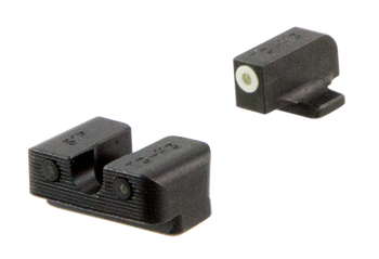 TruGlo TG231S2W Tritium Pro  Black | Green Tritium White Outline Front Sight Green Tritium Rear Sight                                                                                                   