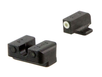 TruGlo TG231S2W Tritium Pro Black | Green Tritium White Outline Front Sight Green Tritium Rear Sight