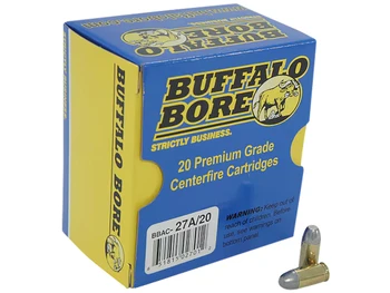 Buffalo Bore Ammunition 27A20 Personal Defense Strictly Business 380ACP +P 100gr Hard Cast Flat Nose 20 Per Box/12 Case