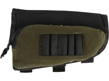 Allen 20550 Buttstock Shell Holder Black/Green Cordura Capacity 5rd Rifle Buttstock Mount