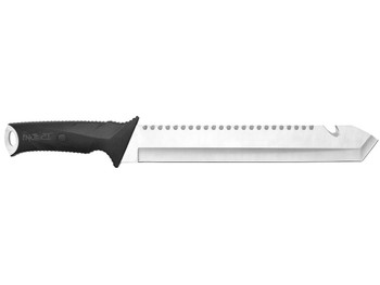 Camillus 19818 Carnivore 12" Silver Ti Bonded 440 SS Blade, Camo ABS Handle, 18" Long Includes Sheath