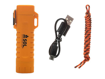 Survive Outdoors Longer 01401243 Fire Lite Fuel Free Lighter Orange Plastic Includes USB Cable/Lanyard
