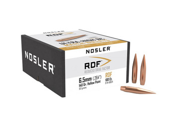 Nosler 49824 RDF Match 6.5mm 140gr Hollow Point Boat Tail 100/Box