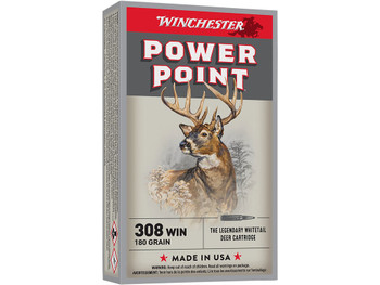 Winchester Ammo X3086 Power-Point 308Win 180gr 20 Per Box/10 Case