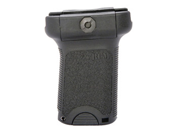 BCM VGSBLK BCMGunfighter Short Vertical Grip Made of Polymer With Black Aggressive Textured Finish with Storage Compartment for Picatinny Rail