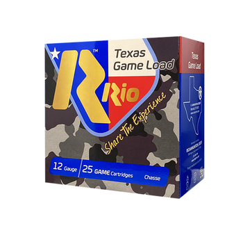 Rio Ammunition TG366TX Texas Game Load High Velocity 12Gauge 2.75" 1 1/4oz 6Shot 25 Per Box/10 Case                                                                                                     