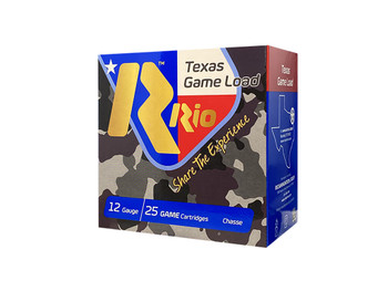 Rio Ammunition TG366TX Texas Game Load High Velocity 12Gauge 2.75" 1 1/4oz 6Shot 25 Per Box/10 Case