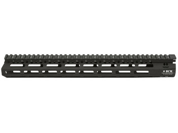 BCM MCMR15556BLK BCMGunfighter MCMR 15" M-LOK, Free-Floating Style Made of Aluminum with Black Anodized Finish for AR-Platform