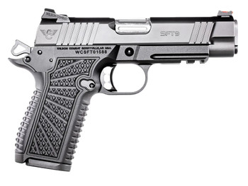 Wilson Combat SFT9CMR42 SFT9 Compact 9mm 15+1 4.25" Lightrail Black Armor-Tuff Stainless Steel
