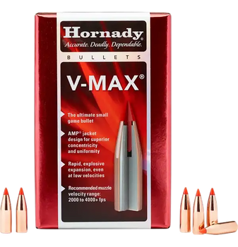Hornady 22810 V-Max  7mm .284 120 gr V Max 100 Per Box/ 25 Case                                                                                                                                         