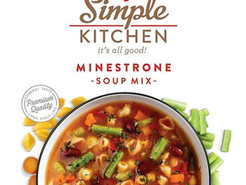 ReadyWise RWSK05065 Simple Kitchen Minestrone Soup 8 Servings Per Pouch, 6 Per Case