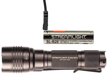 Streamlight 88084 ProTac HL-X USB Flashlight  Black Anodized 65/400/1000 Lumens   White LED                                                                                                             