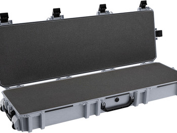 Pelican VCV8000000GRY Vault Double Rifle Case 53" Gray Polyethylene Foam Weather Resistant