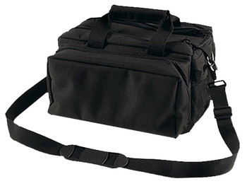 Bulldog BD910 Deluxe Range Bag Black Nylon Water-Resistant Outer Shell, Adjustable Strap, Removeable Divider, Storage Pockets, Deluxe Padding