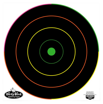 Birchwood Casey 35830 Dirty Bird  12" Bullseye Tagboard Hanging Multi-Color 10 Pk.                                                                                                                      