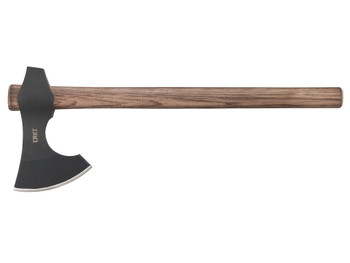 CRKT 2736 Berserker 4.65" Blade 1055 Carbon Steel Blade/Tennessee Hickory Handle 19" Long Axe w/Hammer