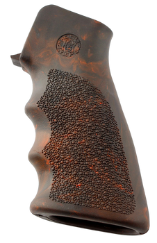 Hogue 15016 OverMolded Grip Cobblestone Red Lava Rubber with Finger Grooves for AR-15, M16                                                                                                              