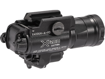 SureFire X400UHARD X400UH-A-RD Ultra Masterfire Black Anodized 1000 Lumens White LED/Red Laser