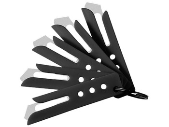 Hogue 35880 Expel Blade Guard Black Nylon Includes 5 #60 High Carbon Steel Blade, 5 Guards & 1 Key Ring