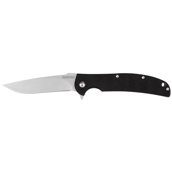 Kershaw 3410 Chill  3.10" Folding Drop Point Plain Bead Blasted 8Cr13MoV SS Blade Black G10 Handle Includes Pocket Clip                                                                                 