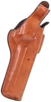 Bianchi 10323 5BHL Thumbsnap  OWB Size 11 Tan Leather Belt Loop Fits S&W N Frame/Colt Anaconda 6-6.5" Barrel Right Hand                                                                                 