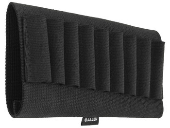 Allen 206 Rifle Cartridge Holder 9rd Black Elastic Buttstock Mount