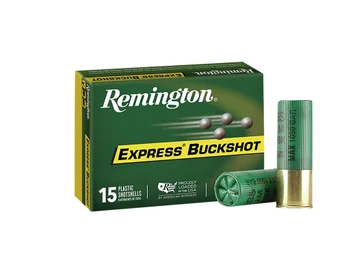 Remington Ammunition 26876 Express Buckshot 12Gauge 2.75" 00Buck Shot 15 Per Box/5 Case