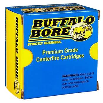 Buffalo Bore Ammunition 21A20 Heavy Strictly Business 10mmAuto 200gr Full Metal Jacket Flat Nose 20 Per Box/12 Case                                                                                     