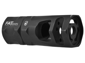 Phase 5 Weapon Systems FATMAN556 FATman Hex Brake Black Parkerized Steel with 1/2"-28 tpi Threads & 3" OAL for 223 Rem, 5.56x45mm NATO AR-Platform