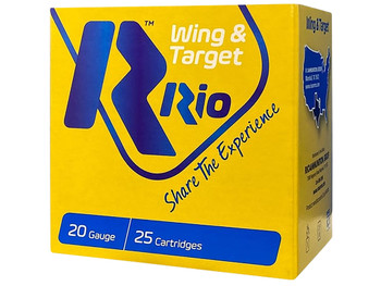 Rio Ammunition WT208 Wing & Target 20Gauge 2.75" 7/8oz 8Shot 25 Per Box/10 Case