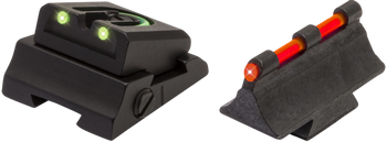 TruGlo TG961M Slug Gun Series  Black | Red Fiber Optic Front Sight Green Fiber Optic Rear                                                                                                               