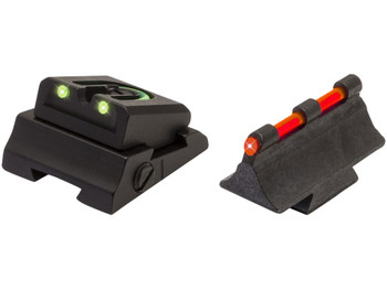 TruGlo TG961M Slug Gun Series Black | Red Fiber Optic Front Sight Green Fiber Optic Rear