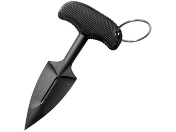 Cold Steel 92FPB FGX Push Blade II 2.25" Fixed Plain Black Griv-Ex Blade/Black Kray-Ex Handle