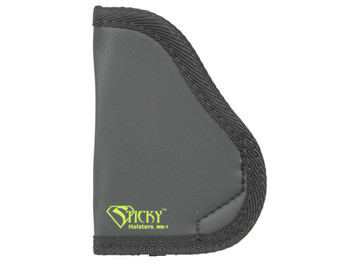 Sticky Holsters MD1 MD-1 Black/Green Latex Free Rubber Fits Small 9mm Ambidextrous